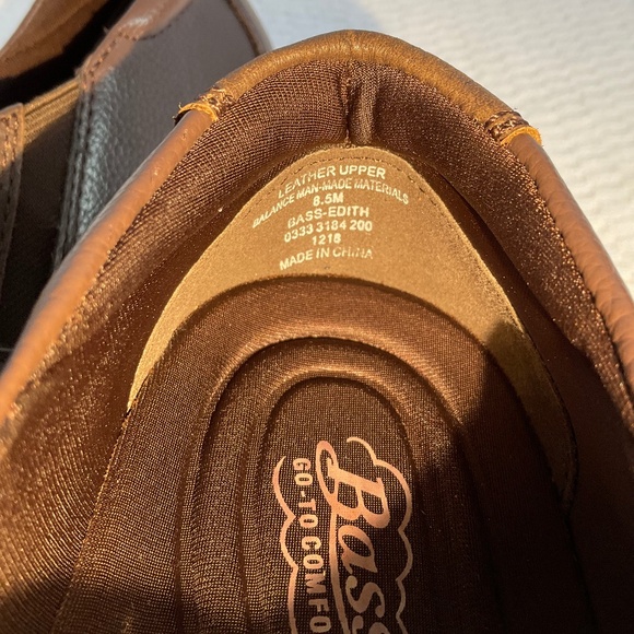Bass Edith Go-To Comfort Women’s Brown Leather Shoe Size 8.5M NWOT - Picture 9 of 14